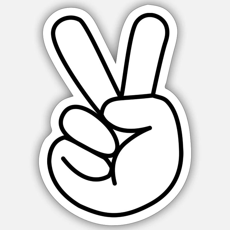Peacezeichen Sticker Größe S (10 x 10 cm)