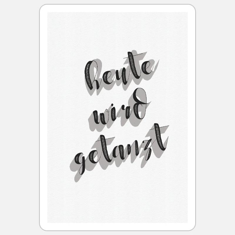 TODAY TALKS! Sticker size S (10 x 10 cm)