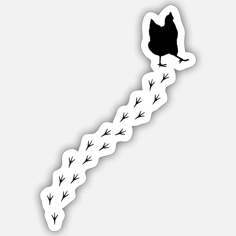 chicken - Sticker size S (10 x 10 cm) - white matte