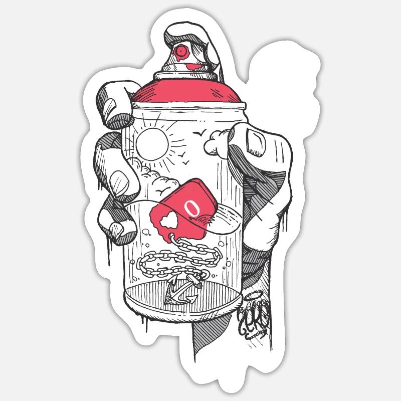 hand spray ZERO Sticker size S (10 x 10 cm)