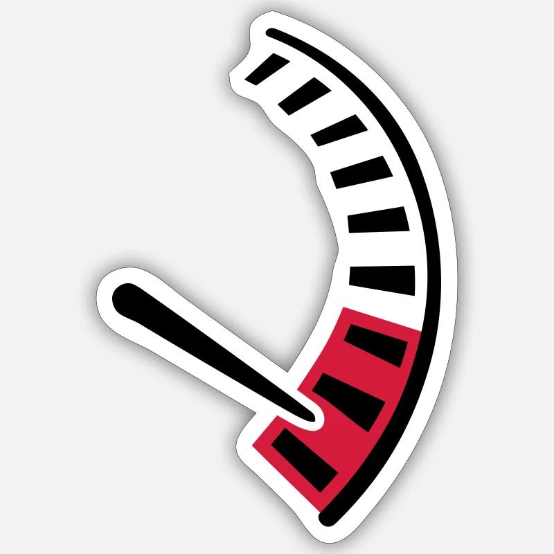 Speed car - Sticker size S (10 x 10 cm) - white matte
