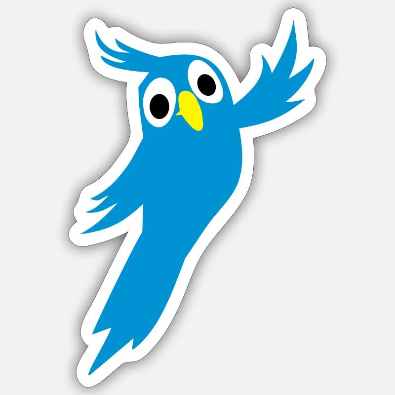 perroquet Sticker taille S (10 x 10 cm)