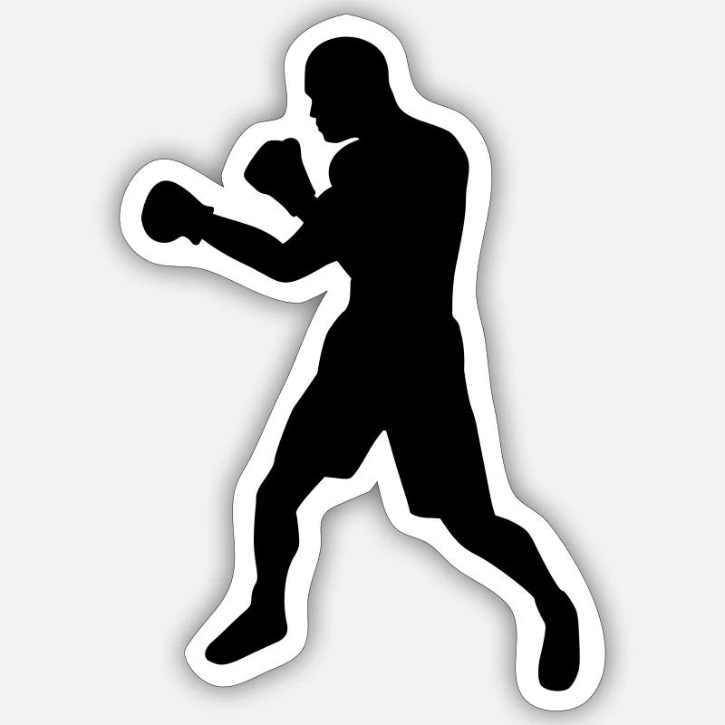 Boxe Sticker taille S (10 x 10 cm)