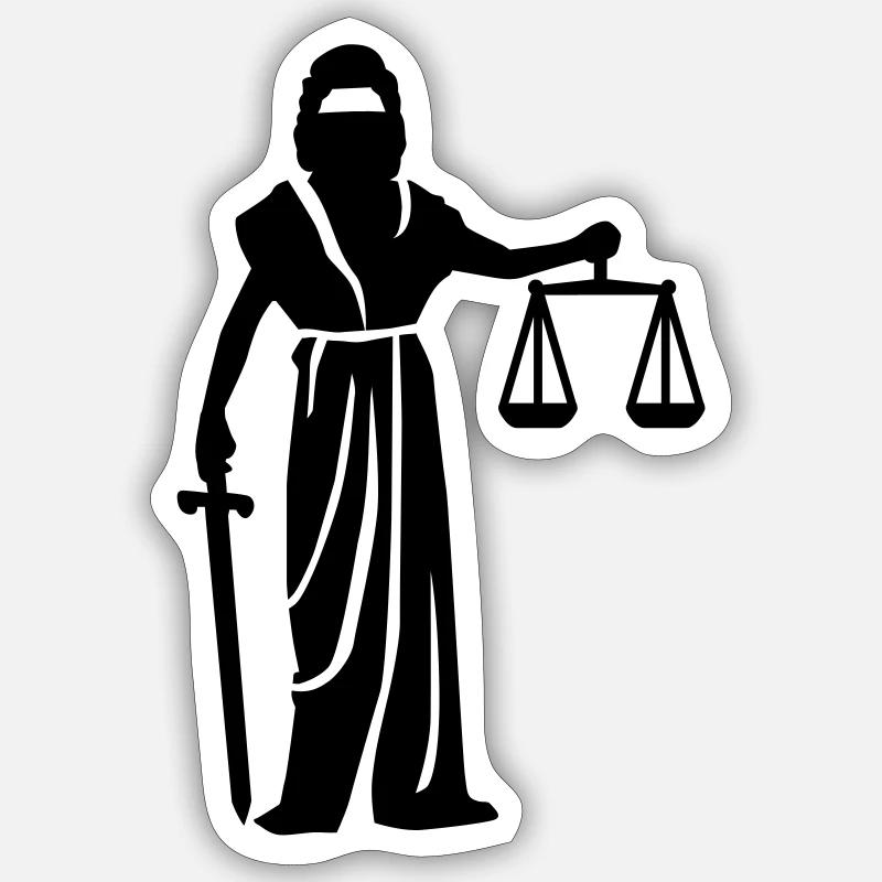 Gericht Sticker Größe S (10 x 10 cm)