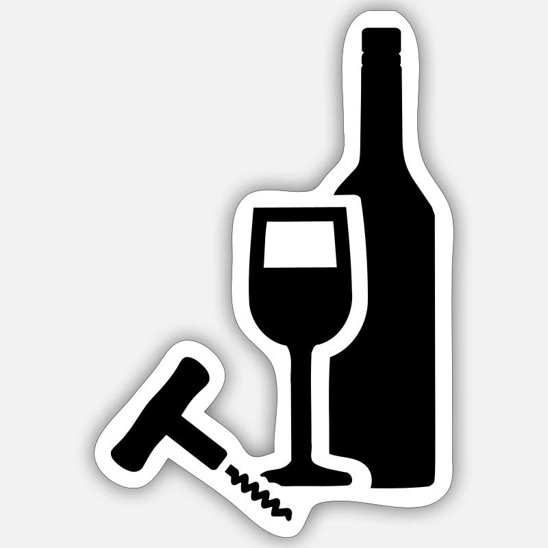 Vin Sticker taille S (10 x 10 cm)