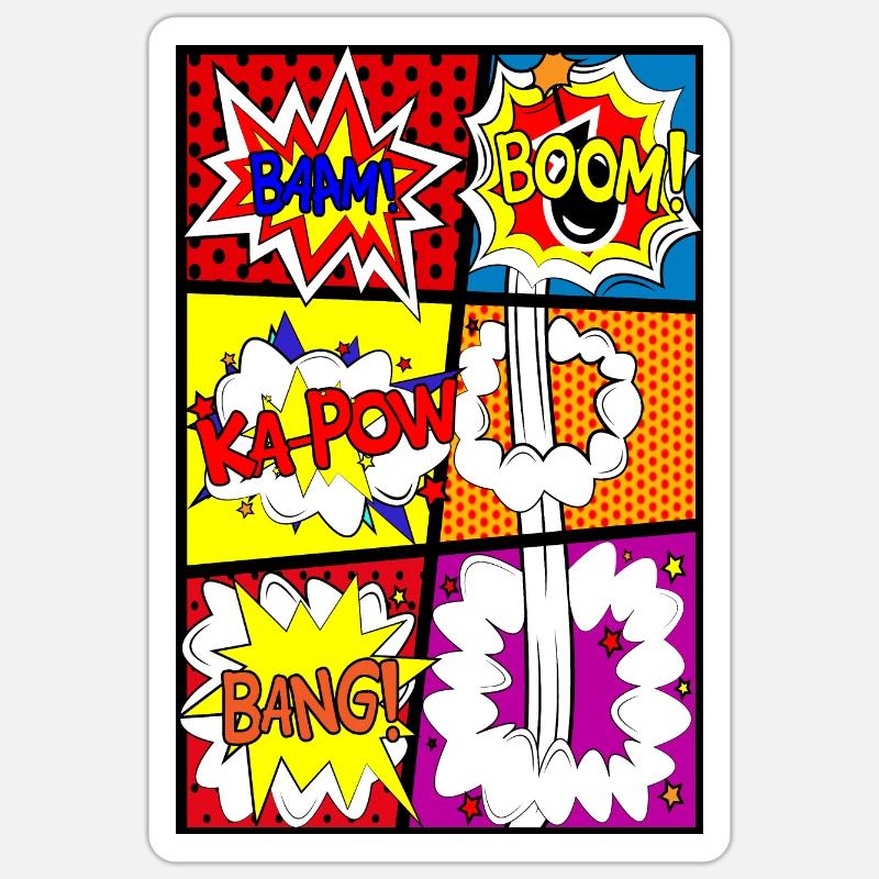 Comic Strip Comic Strip Comic Sticker size S (10 x 10 cm)