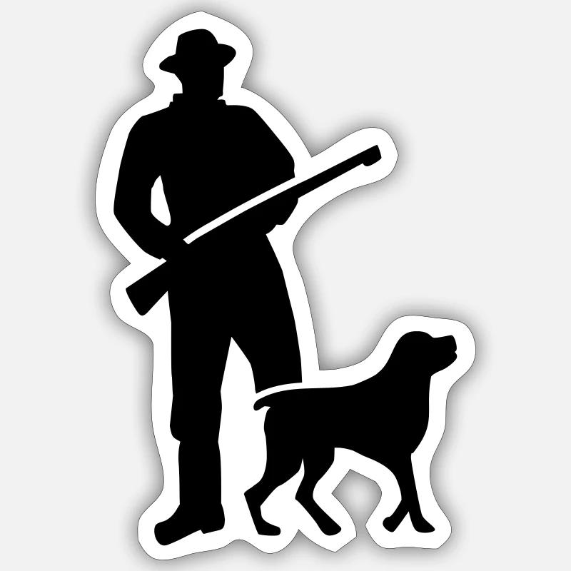 Hunter Sticker size S (10 x 10 cm)