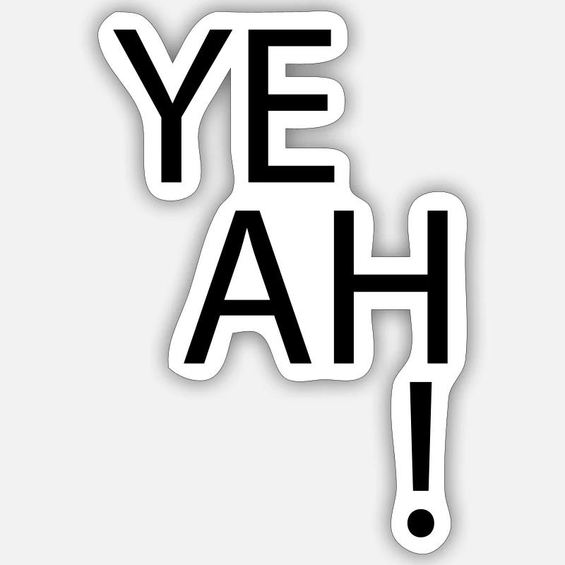 (yeah) Sticker Größe S (10 x 10 cm)
