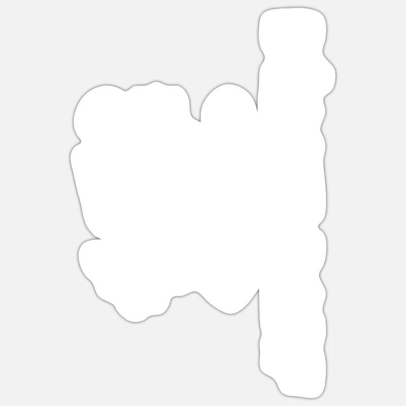 Dusseldorf - Sticker size S (10 x 10 cm) - white matte