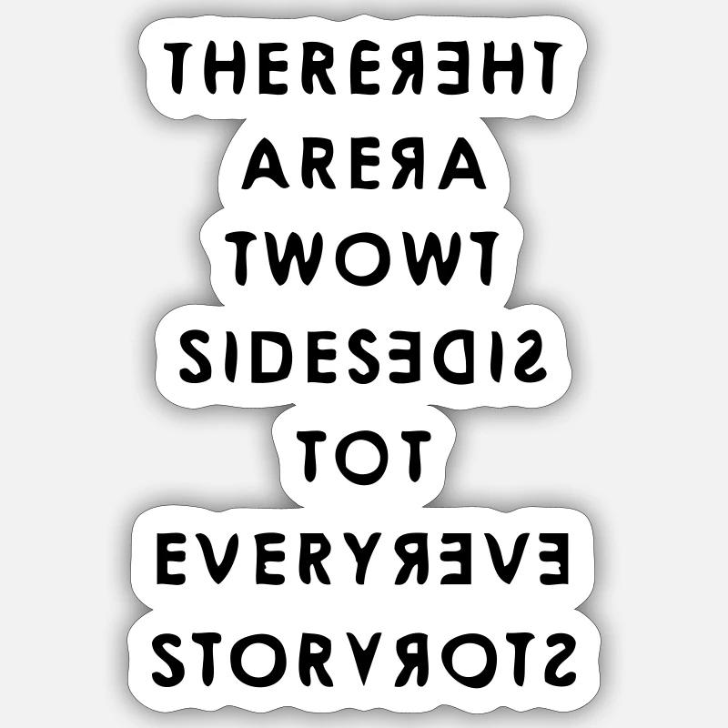 Two Sides Sticker size S (10 x 10 cm)