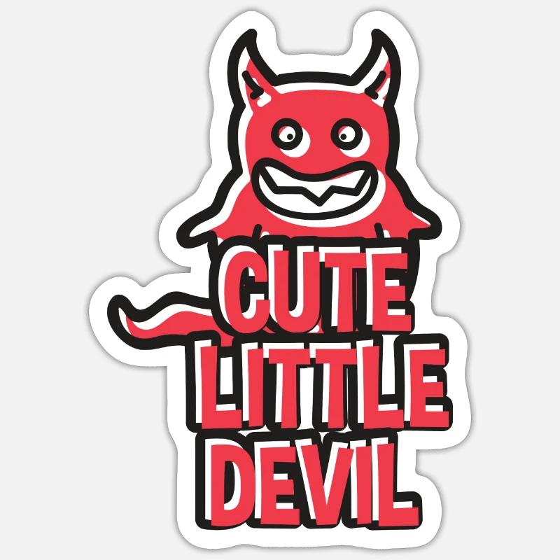 Cute Little Devil Sticker size S (10 x 10 cm)