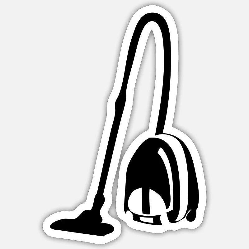 vacuum - Sticker size S (10 x 10 cm) - white matte