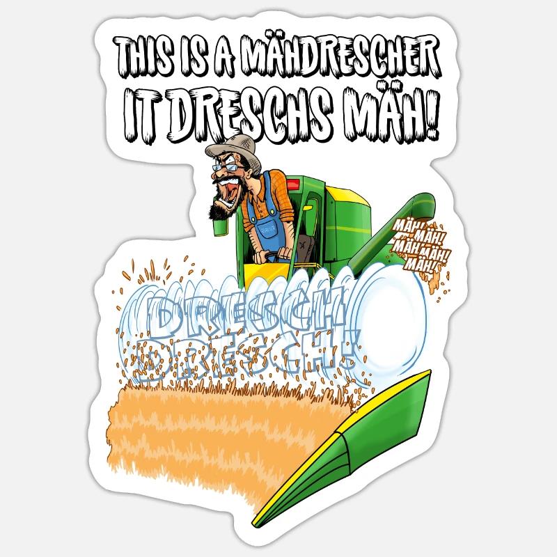 It dreschs MÄH! Sticker Größe S (10 x 10 cm)