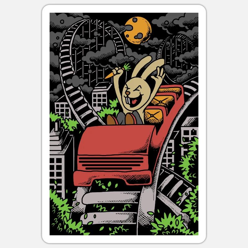 ROLLER COASTER Sticker size S (10 x 10 cm)
