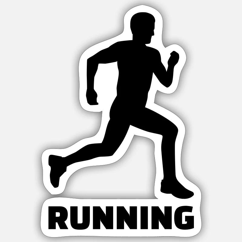 Running Sticker taille S (10 x 10 cm)