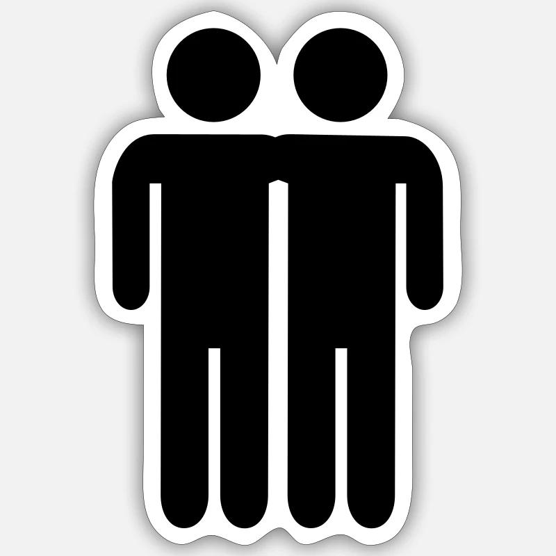 Freundschaft Sticker Größe S (10 x 10 cm)