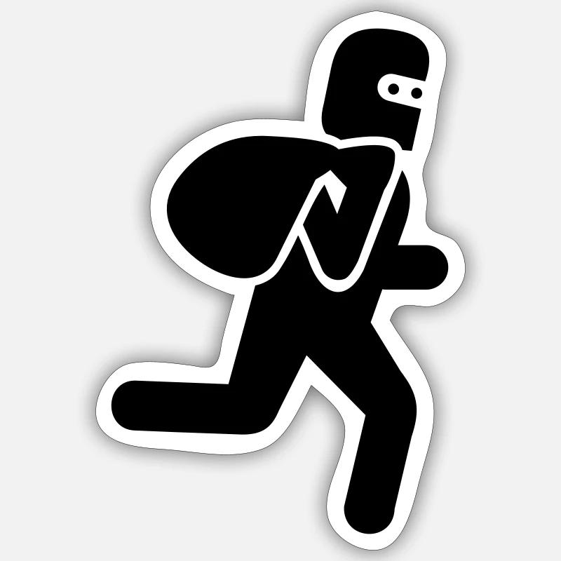 Thief Sticker size S (10 x 10 cm)