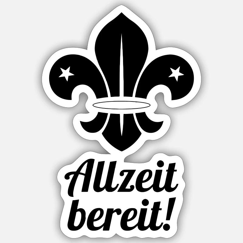 scout / scouting / scoutisme / guide Sticker taille S (10 x 10 cm)