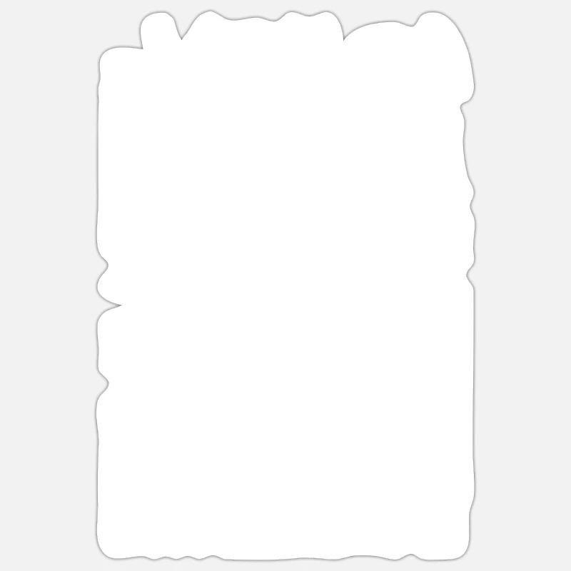 Topography map - Sticker size S (10 x 10 cm) - white matte