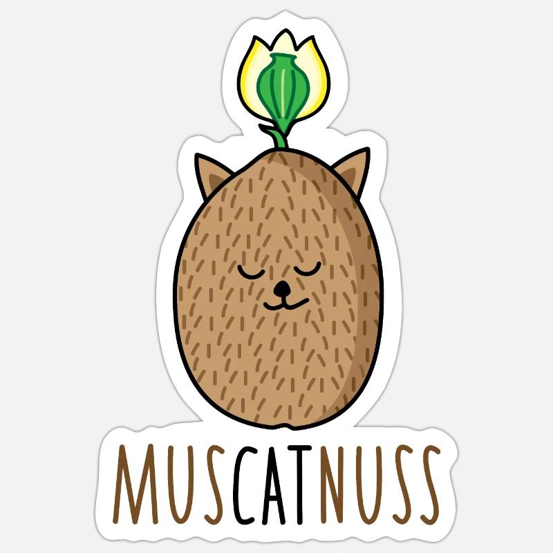 Cat - nutmeg Sticker size S (10 x 10 cm)