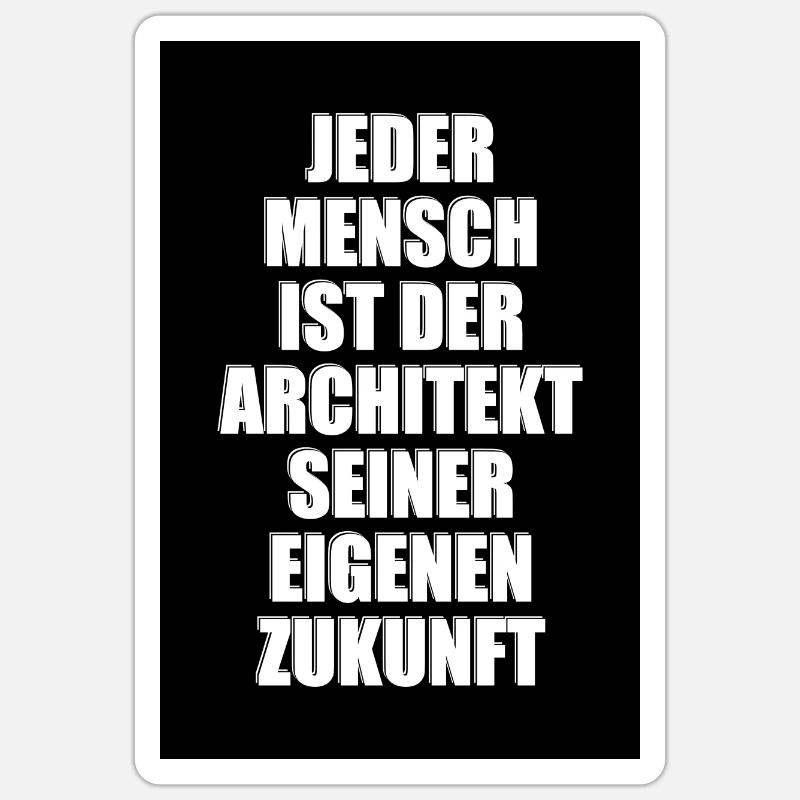 Erfolg Mindset Motivation Inspiration Leidenschaft - Sticker Größe S (10 x 10 cm) - Mattweiß