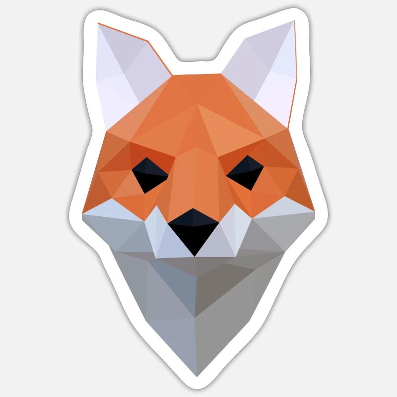 Fuchs Sticker Größe S (10 x 10 cm)