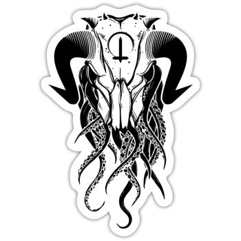 Cthulhu Skull - Sticker size S (10 x 10 cm) - white matte - Front