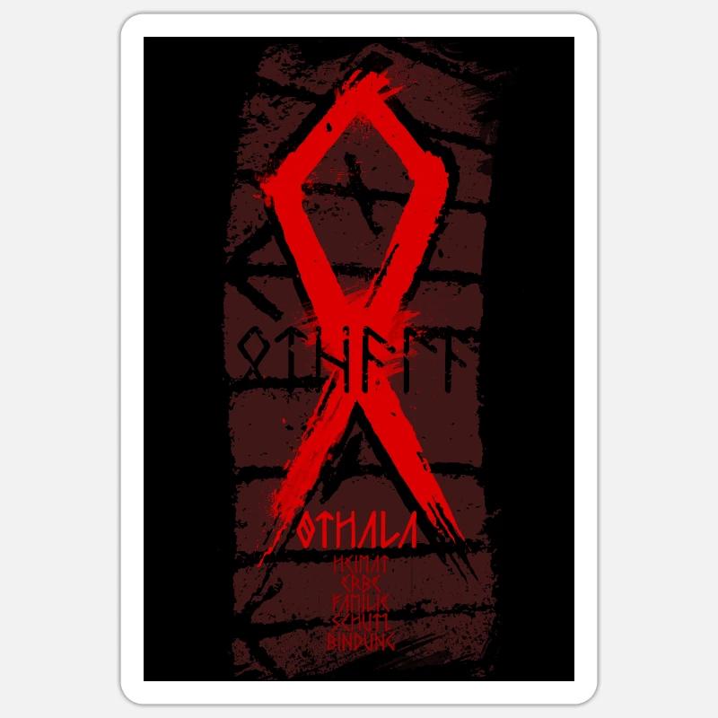 Rune Runic Script Meaning Poster Sticker size S (10 x 10 cm)