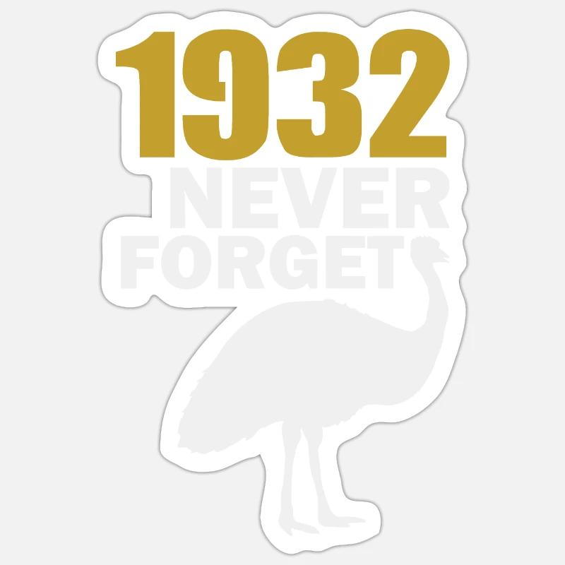 1932 Never Forget Sticker size S (10 x 10 cm)