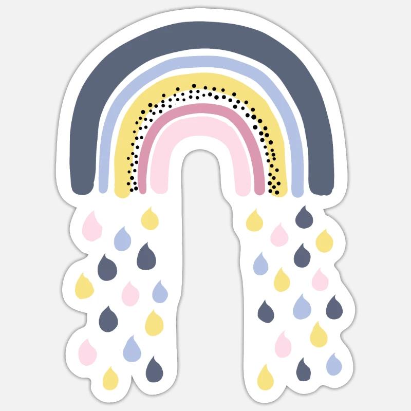 Rainbow - Sticker size S (10 x 10 cm) - white matte