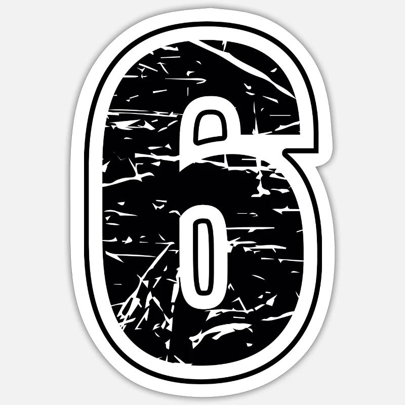 6 - Sticker size S (10 x 10 cm) - white matte