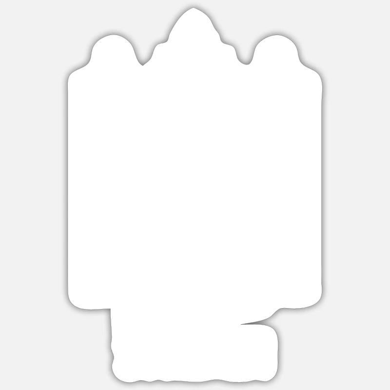 Coeur de Suède - Sticker taille S (10 x 10 cm) - blanc mat