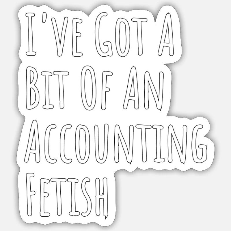 Fétichisme comptable Sticker taille S (10 x 10 cm)