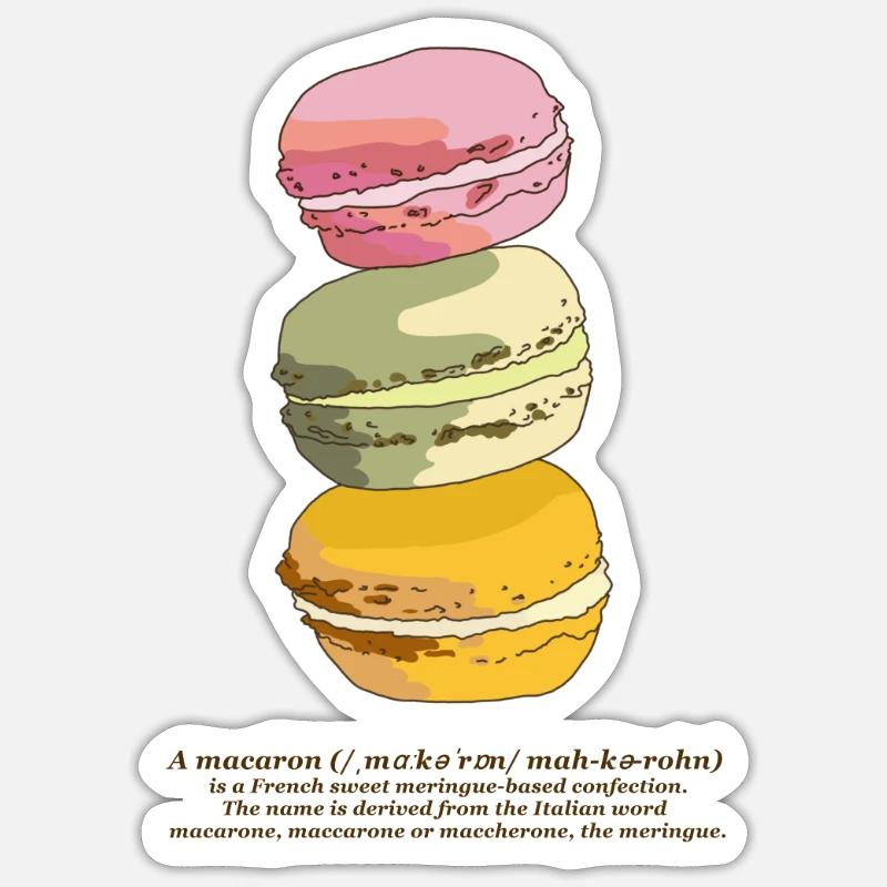 Macarons Sticker size S (10 x 10 cm)