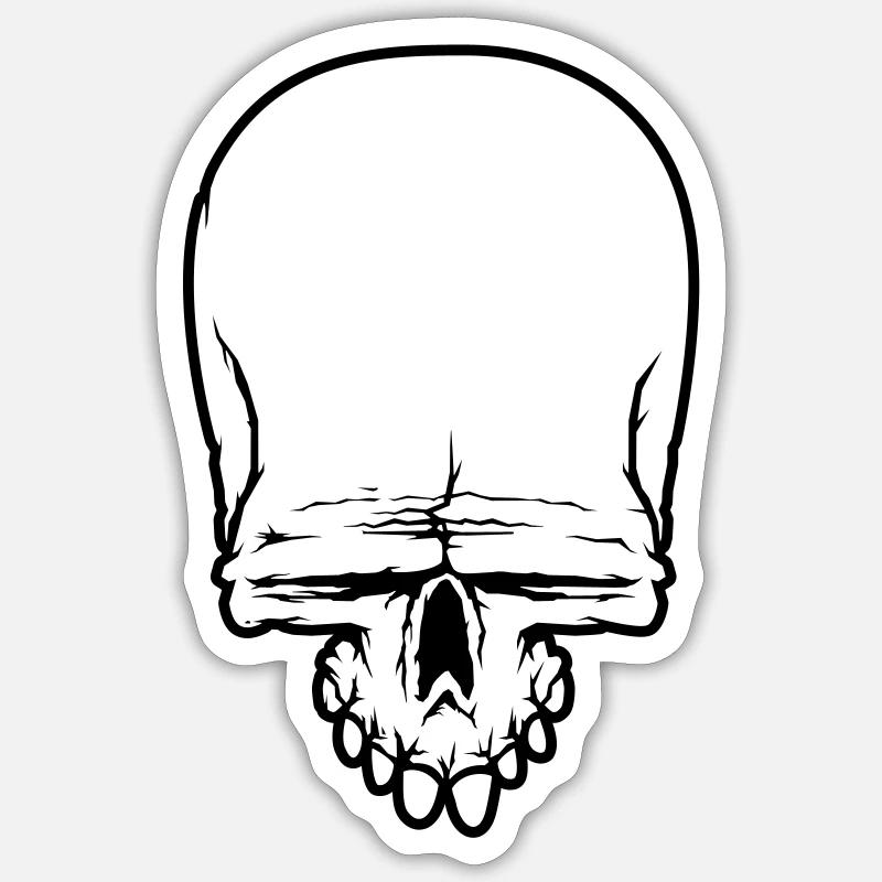 skull skull Sticker size S (10 x 10 cm)
