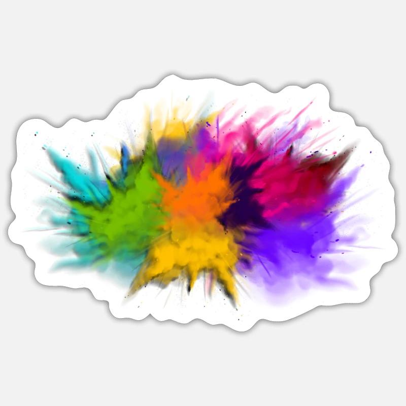 Colour cloud Sticker size S (10 x 10 cm)
