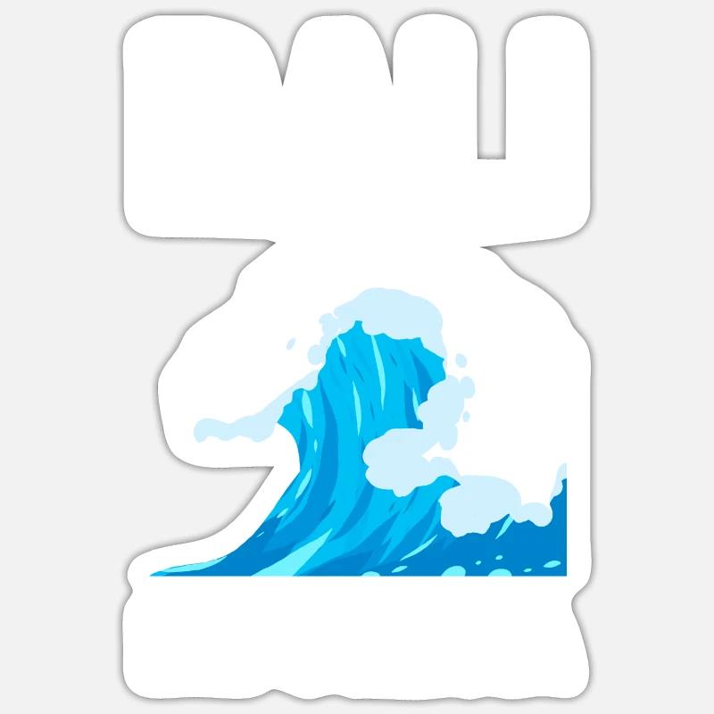 Bali - Sticker taille S (10 x 10 cm) - blanc mat