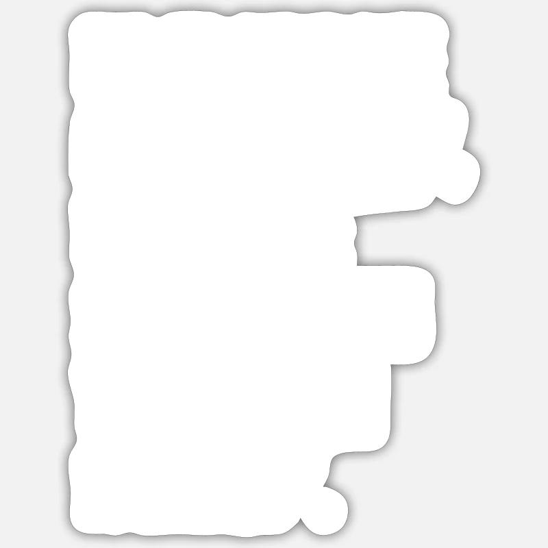 Flugzeugpilot - Sticker Größe S (10 x 10 cm) - Mattweiß
