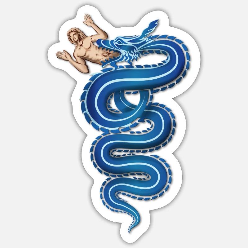 visconti milano - Sticker taille S (10 x 10 cm) - blanc mat