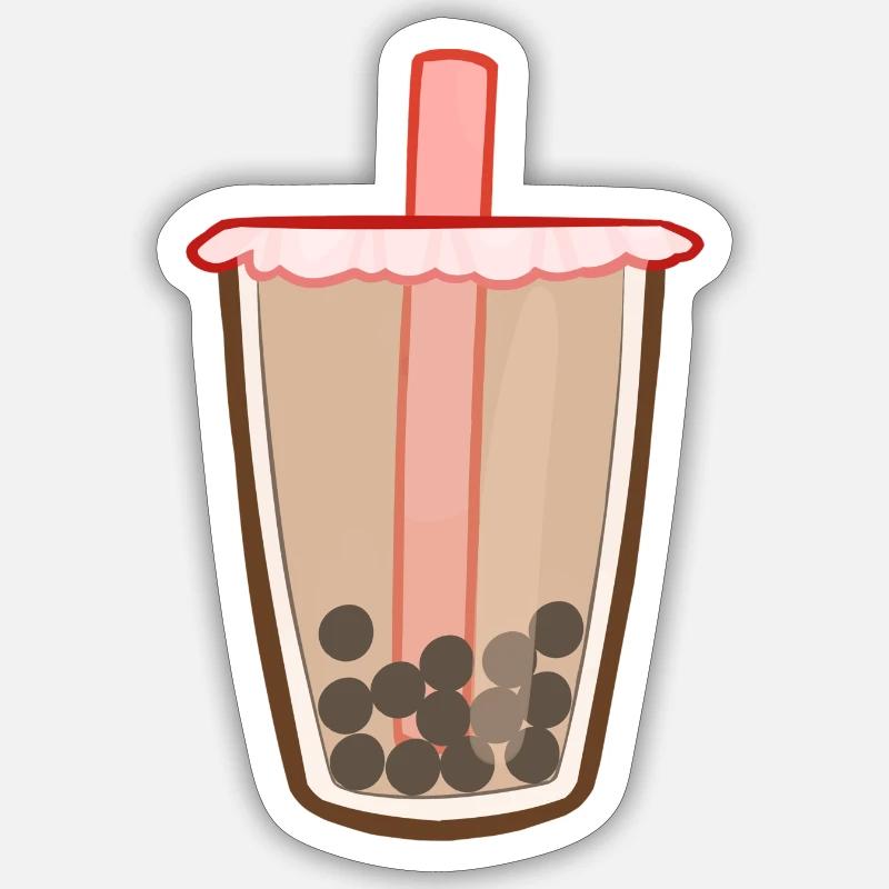 Bubble Tea Milk Tea Sticker size S (10 x 10 cm)