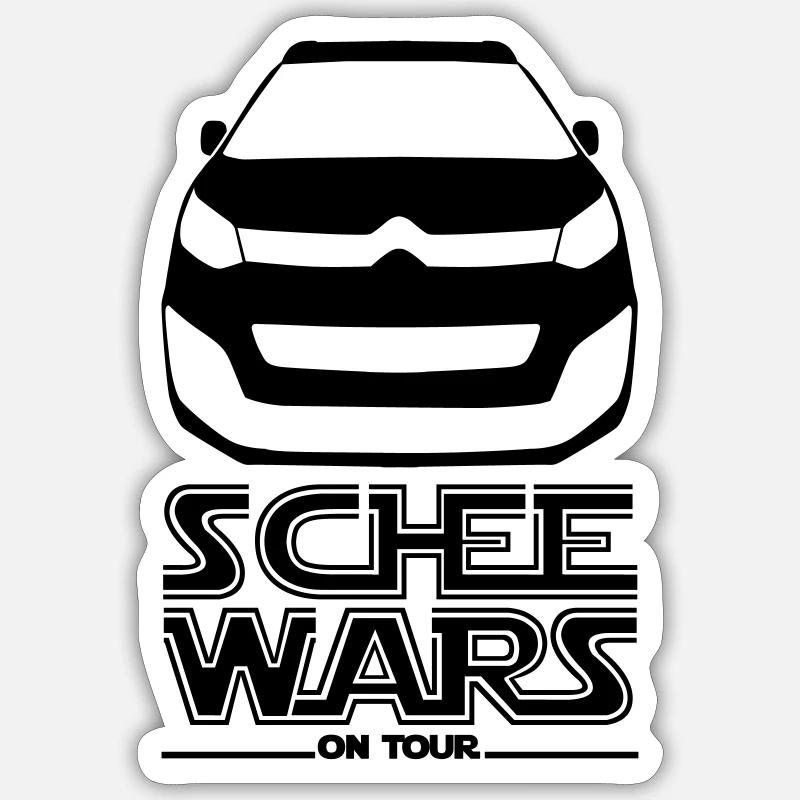 SCHEE WARS Sticker Größe S (10 x 10 cm)
