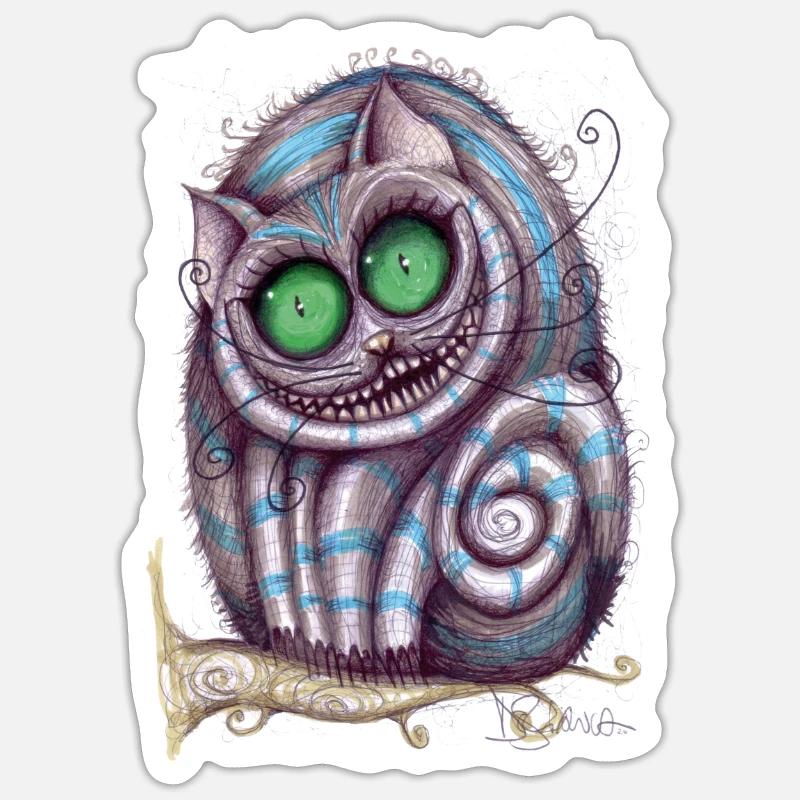 Sorcière Art 2 - Sticker taille S (10 x 10 cm) - blanc mat