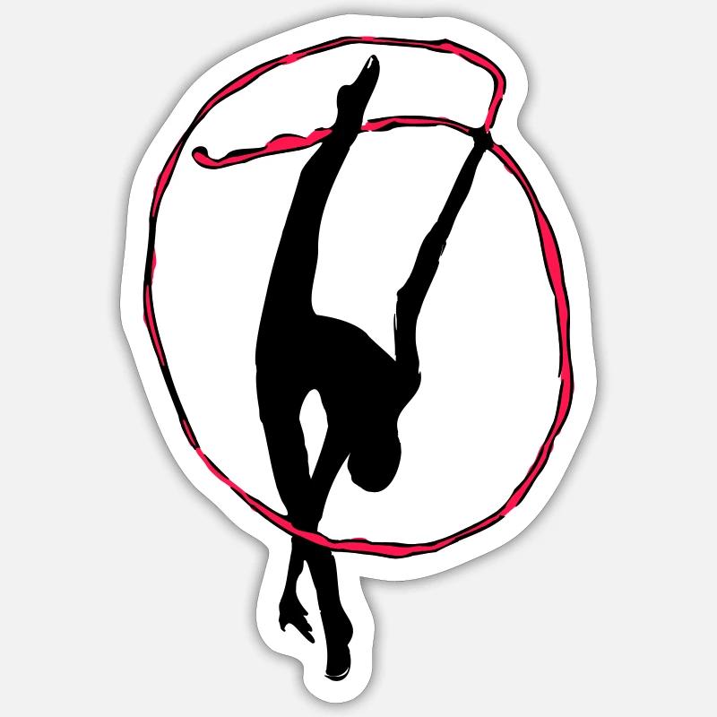 Rhythmic gymnastics Sticker size S (10 x 10 cm)