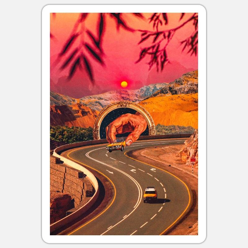 A Second Racer Appears - Sticker size S (10 x 10 cm) - white matte