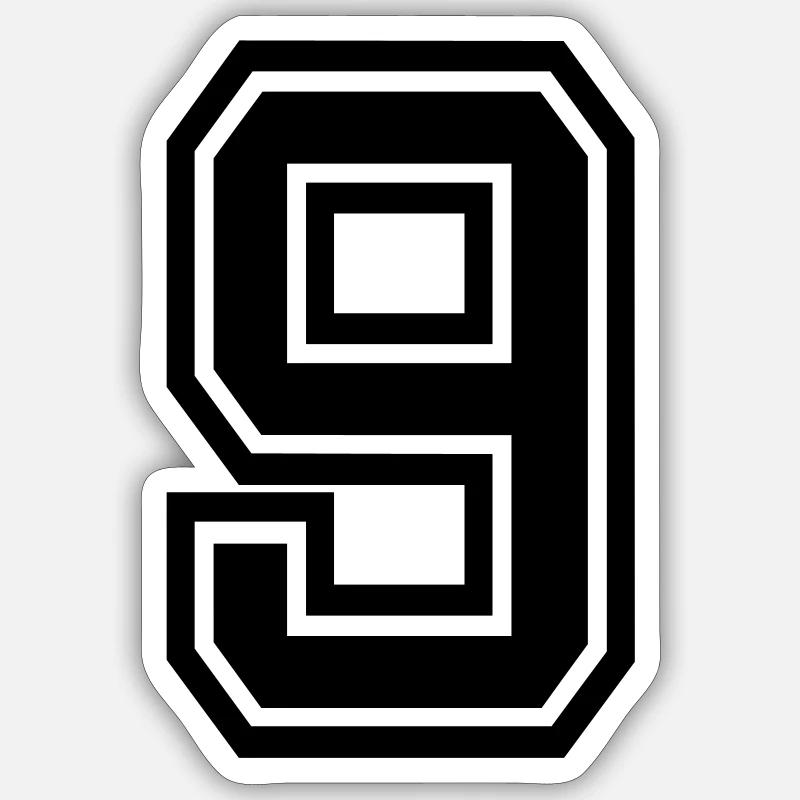 9 - Sticker taille S (10 x 10 cm) - blanc mat