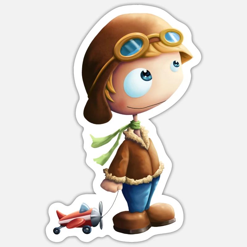 aviator Sticker size S (10 x 10 cm)