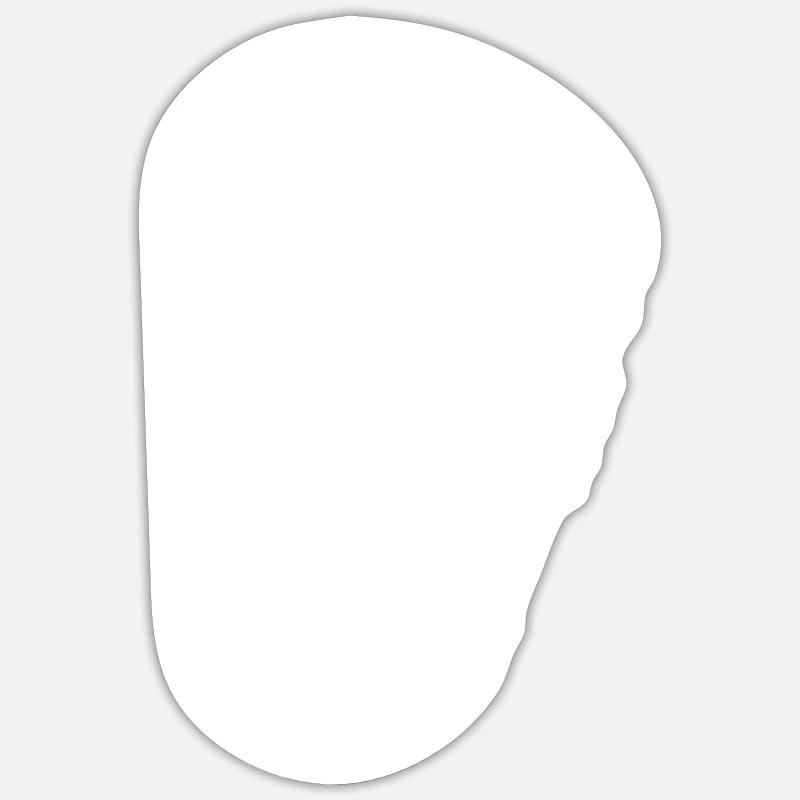 Escalade de bloc - Sticker taille S (10 x 10 cm) - blanc mat
