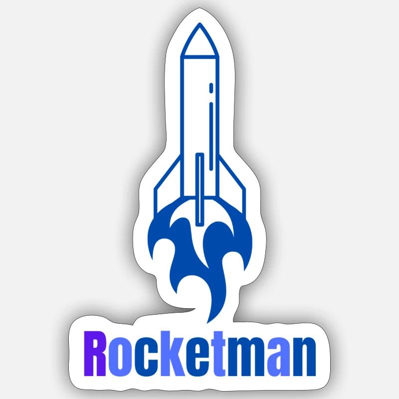 Rocketman Sticker Größe S (10 x 10 cm)