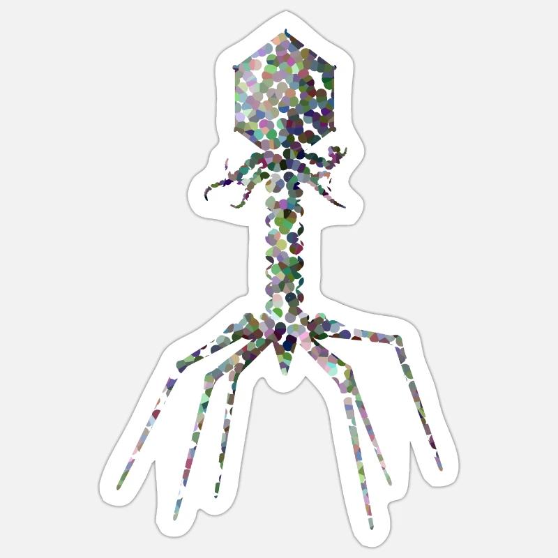 Phage Sticker Größe S (10 x 10 cm)