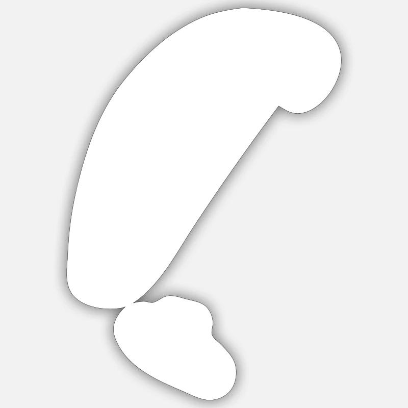 Paragleiter - Sticker Größe S (10 x 10 cm) - Mattweiß